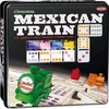Image de Tactic Domino Mexican Train   Bordspel   Luxe Tin   Wereldberoemd Dominospel met Gekleurde Stenen   2 tot 8 Spelers   Vanaf 7 Jaar
