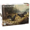 Image de Tactic Fighting Capercailles   Puzzel   1000 stukjes   Dynamische Natuurillustratie   Strak en Rustgevend Ontwerp   Hoogwaardige Scandinavische Kwaliteit