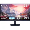 Image de KTC H27T27 Gaming Monitor, 27-inch 2560x1440 QHD IPS-scherm, 100Hz verversingssnelheid, HDR10, 1ms responstijd, Adaptive-Sync, Low Blue Light en Flicker-Free, VESA-muurbevestiging, 2*HDMI 2.0, 1*DP 1.4, 1*hoofdtelefoonaansluiting