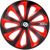 Image de Satz Sparco Radzierblenden Sicilia 15-Zoll Schwarz/Rot/Karbon
