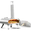 Image de BIGHORN Pizza Pellet Oven - Pizza oven voor Buiten - Pizzaoven Draagbaar - Opvouwbaar - RVS - 15KG - 460°