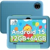 Image de Blackview Tab 20 Kids Tablet - Kindertablet - 12GB RAM - 64GB ROM - 10.1 inch - Android 15 - Ouderlijk Toezicht App - Oogzorgmodus - Inclusief Beschermhoes - Blauw