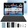 Image de Blackview ZENO 10 Tablet - 5G AI Tablet - 24GB RAM - 128 GB ROM - 11 inch - 8800mAh - Met Toetsenbord(QWERTY), Beschermhoes, Muis, Stylus - Android 15 Tablet - Widevine L1 - GPS - Blauw