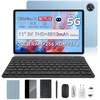 Image de Blackview ZENO 10 Tablet - 5G AI Tablet - 24GB RAM - 256 GB ROM - 11 inch - 8800mAh - Met Toetsenbord(QWERTY), Beschermhoes, Muis, Stylus - Android 15 Tablet - Widevine L1 - GPS - Blauw