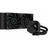 Image de DeepCool LS520S ZERO DARK - Vloeistofkoelsysteem processor afmeting radiator: 240 mm - voor: Intel LGA: 115x, 1700, 1200 - AMD AM5, AM4 - 2x 120 mm Fans - White LED - zwart