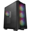 Image de DeepCool CC560 MESH V2 Mid-Tower ATX PC Case, High Airflow Mesh Front Panel, 4x Pre-Installed 120mm ARGB Fans, Tempered Glass Side Panel, Black