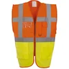 Image de Yoko Signalisatie multifunctioneel executive vest YHVW801 - Hi Vis Orange / Hi Vis Yellow - XL