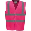 Image de Yoko Signalisatievest met 2 Banden & Bretels YHVW100 - Pink - XXL
