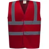 Image de Yoko Signalisatievest met 2 Banden & Bretels YHVW100 - Red - XL