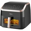 Image de Midea Air fryer MF-CY85K - Large Air fryer with See Thru Window - XXL Airfryer - 8.5 L - 10 preset menu' s - Instelbare timer 1 tot 60 minuten - Doorkijkluik - Ingebouwde verlichting