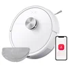 Image de Roborock Q7 M5 Set Robotstofzuiger met dweilfunctie 10000 Pa sterke zuigkracht Dubbel antiklitsysteem  150 min gebruiksduur  LiDAR-navigatie Stofzuigerrobot voor tapijt  Dierenharen Wit Q5 PRO Upgrade 2 Dweilen
