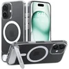 Image de TORRAS Hoesje Geschikt voor Apple iPhone 17 - UPro Pstand - Compatibel met MagSafe / Qi2 - Uitklapbare Kickstand - Back Cover met Magneet - Transparant