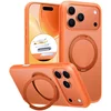 Image de TORRAS Hoesje Geschikt voor Apple iPhone 17 Pro - UPro Ostand Pro - Compatibel met MagSafe / Qi2 - Back Cover met Magneet - 360° Draaibare Ring Standaard - Oranje