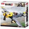 Image de Sluban Army WWII - Jachtvliegtuig Bommenwerper Messerschmitt Bf109 Constructiespeelgoed   338 bouwstenen   M38 B0692   vanaf 8 jaar