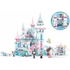 Image de Sluban Girls Dream IJskasteel voor Winterfeeën bouwspeelgoed kinderen vanaf 6 jaar   Constructiespeelgoed modelbouw sprookjeskasteel   bouwdoos met 1324 bouwstenen en 9 minifiguren   M38-B0789
