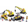 Image de Sluban Town Bouwplaats bouwspeelgoed kinderen vanaf 6 jaar - Constructiespeelgoed modelbouw - bouwdoos met 465 bouwstenen - M38-B0810