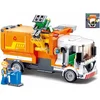 Image de Sluban Town Vuilniswagen bouwspeelgoed kinderen vanaf 6 jaar   Constructiespeelgoed bouwdoos met 326 bouwstenen   M38-B1066