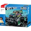 Image de Sluban PowerBricks Bigfoot Off Road Paars voertuig bouwspeelgoed kinderen vanaf 6 jaar   Constructiespeelgoed bouwdoos met 252 bouwstenen   M38-B1161