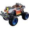 Image de Sluban PowerBricks Bigfoot Grijs bouwspeelgoed kinderen vanaf 6 jaar   Constructiespeelgoed modelbouw monstertruck   bouwdoos met 267 bouwstenen en 1 minifiguur   M38-B1162