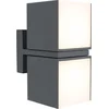 Image de LUTEC Cuba - Tweekoppige LED wandlamp voor buiten - Donkergrijs