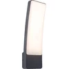 Image de LUTEC Kira - Gebogen wandlamp voor buiten - Aluminium armatuur - LED - 1100 Lumen - 17.3W - 4000K wit licht - Donkergrijs
