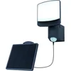 Image de LUTEC Sunshine - Compacte LED wandlamp met sensor en zonnepaneel - Antraciet Grijs