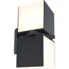 Image de LUTEC Cuba - LED wandlamp voor buiten - AWARD WINNING DESIGN - 2 draaibare lampen - Verticaal en horizontaal monteerbaar - Premium aluminium - 1000Lm krachtig licht - 3000K warm licht - IP54 extra weerbestendig - Mat zwart