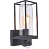 Image de LUTEC Connect Flair - Slimme wandlamp voor buiten met camera en sensor - E27 retrofitting - Premium aluminium - IP44 weerbestendig - Mat zwart
