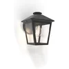 Image de LUTEC Zago Wandlamp voor buiten - Helder glas - E27 - Matzwart