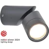 Image de LUTEC - Tubon verstelbare wandlamp voor buiten - GU10 - Donkergrijs