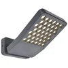 Image de LUTEC Atlantis - LED wandlamp voor buiten - Anti-verblinding - Premium aluminium - 2000Lm krachtig licht - 4000K helder wit licht - IP54 extra weerbestendig - Donkergrijs