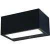 Image de LUTEC Gemini - LED wandlamp voor buiten - Up & Down - Premium aluminium - 700Lm - 3000K warm wit licht - IP54 extra weerbestendig - Mat zwart - 140 x 89 x 65 mm