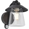 Image de LUTEC Cate - Wandlamp voor buiten met E27 retrofitting - Premium aluminium - IP44 weerbestendig - Mat roestkleur - PIR sensor