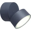 Image de LUTEC Trumpet - LED wandlamp voor buiten - Draaibare lamp - Premium aluminium - 900Lm krachtig licht - 4000K helder wit licht - IP54 extra weerbestendig - Donkergrijs
