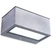 Image de LUTEC Gemini Square Small - Wandlamp voor buiten - Roestvrij staal - Up & Down lichtbundel - LED - 700 Lumen - 10.5W - 4000K wit licht