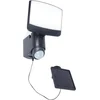 Image de LUTEC Sunshine - LED Wandlamp met Sensor en Zonnepaneel - Donkergrijs