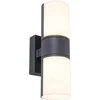 Image de LUTEC Cyra Tweekoppige Wandlamp voor buiten - LED - 3000K - Donkergrijs