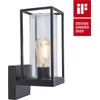 Image de LUTEC Flair - Wandlantaarn Armatuur voor Buiten in Cottage Stijl - Mat Zwart