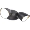 Image de LUTEC Shrimp - LED security wandlamp voor buiten - Dag/nacht sensor - Premium aluminium - Tweekoppig - 1700Lm krachtig licht - 4000K helder wit licht - Mat zwart
