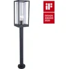 Image de LUTEC Flair - Armatuur op Paal voor Buiten in Cottage Stijl - Matt Zwart