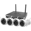 Image de Ezviz X5S + H3C - Beveiligingssysteem - Inclusief 4 Camera's - Buitencamera's - WiFi - NVR - Kit - 4MP - 2K - IP67 - AI Detectie - Wit