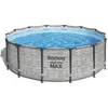 Image de Bestway - Steel Pro MAX - Opzetzwembad inclusief filterpomp en accessoires- 427x122 cm - Steenprint - Rond