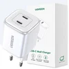 Image de GaN - snellader - - 2 - x - USB-C - 45W - QC - PD - Ugreen - CD294 - wit