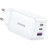 Image de UGREEN Nexode 3-in-1 Snellader GaN 65W met 2x USB-C en 1x USB-A Wit