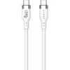 Image de Hyper HyperJuice Siliconen USB-C naar USB-C Kabel   1m Lengte   240W PD 3.1 EPR Power Delivery   Compatibel met USB-C Apparaten en Opladers - Wit