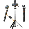 Image de K&F Concept MS08 selfiestick selfie stick telefoonstatief met bluetooth afstandsbediening en Gopro adapter 1.58m