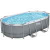 Image de Bestway Power Steel 427x250x100 Cm Staal Ovaal Zwembadframe Boven De Grond 7250 Liters