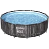 Image de BESTWAY Steel Pro Max rond bovengronds zwembad - Houtdessin - 427 x 107 cm