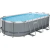 Image de BESTWAY Power Steel ovaal bovengronds zwembad 549 x 274 x 122 cm, patroonfilter, afdekking, ladder, Chemconnect-diffusor