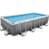 Image de Bestway Power Steel - Opzetzwembad inclusief filterpomp en accessoires - 549 x 274 x 122 cm - Rattanprint - Rechthoekig